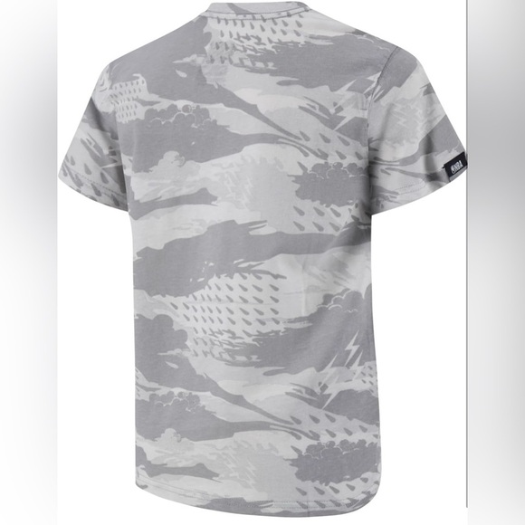 NBA Official Jumpman Logo, Licensed Short Sleeve Grey White Camo T-Shirt…​ - Picture 3 of 5